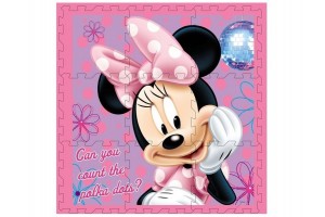Disney Minnie és Daisy 9 darabos habszivacs szőnyeg