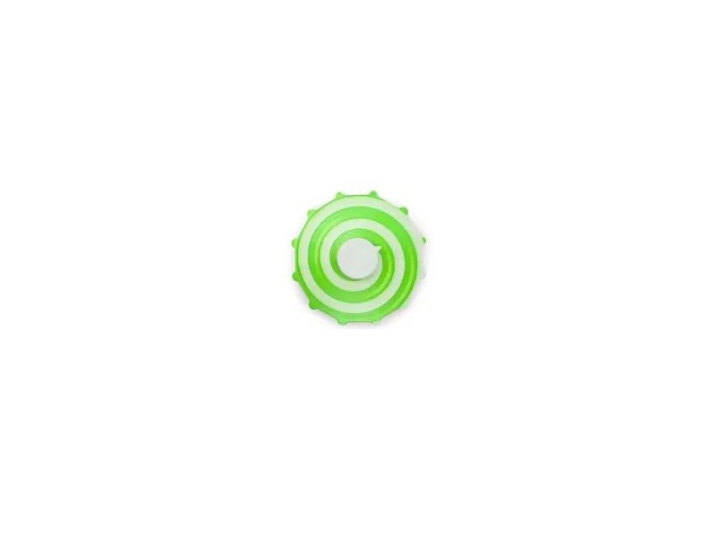 Hypno Swirl zöld pörgettyű – csavart cukor minta
