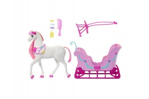 Barbie Diótörő havas szán készlet paripával