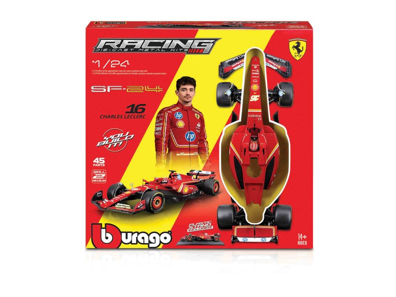 Bburago 1/24 F1 Ferrari – Leclerc modell
