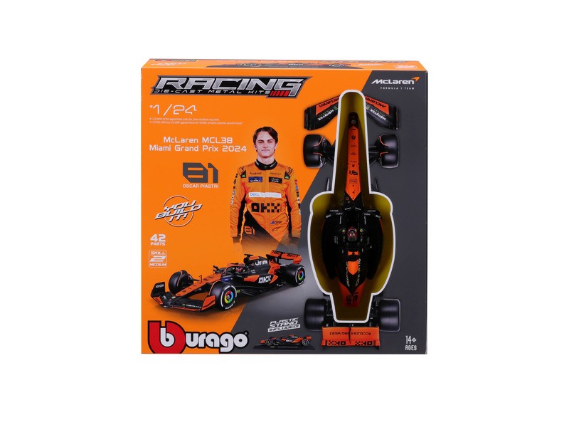 Bburago 1/24 McLaren F1 makett (Piastri)
