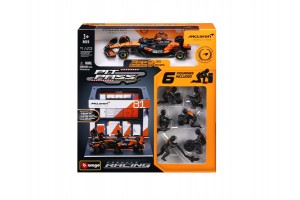 Bburago 1/43 McLaren MCL38 Pit/Piastri - die-cast modell