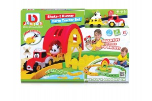 Bburago JR felrázós traktor játékszett
