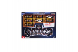 Bburago 1/43 Oracle Red Bull F1 - 7 db demo állvány