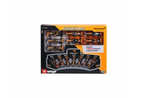 Bburago 1/43 McLaren F1 a 7 db-os demo állványon
