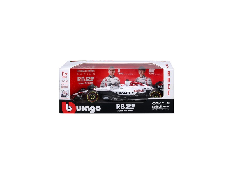 Bburago 1/18 Oracle Red Bull RB21 - Verstappen modell