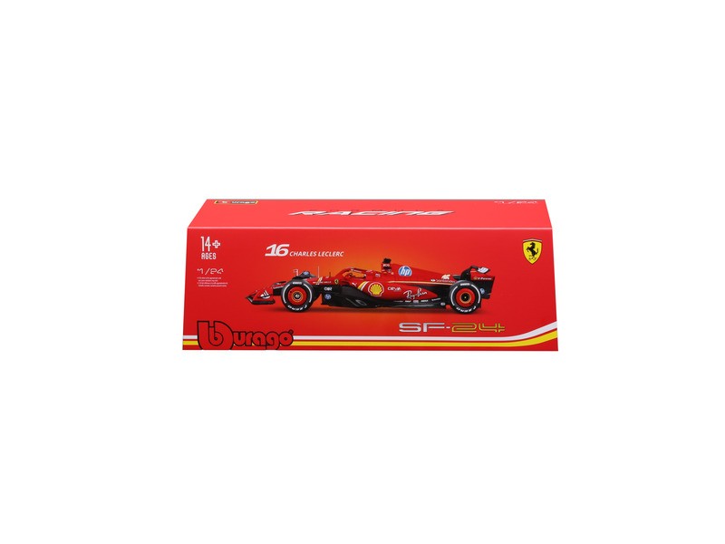 Bburago 1/24 Ferrari SF24 - Leclerc sisakkal