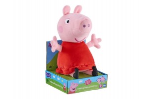 Peppa Malac plüss piros ruhában - hangeffekt