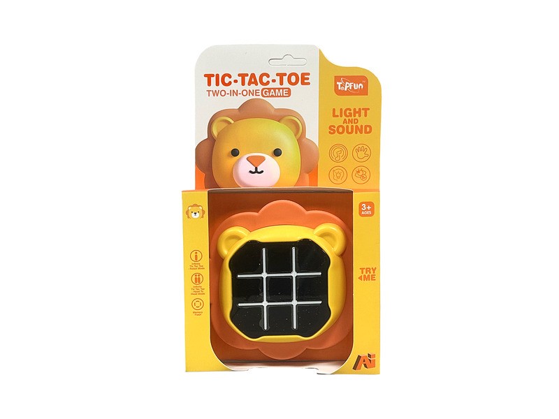Tic-Tac-Toe Oroszlán fa játék gyerekeknek