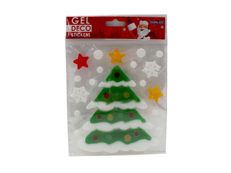 Karácsonyi Gel Deco matrica 15x15 – többféle minták