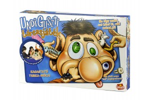 Undi Guszti társasjáték - Guszti fej és kártyák