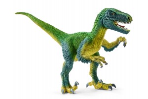 Schleich Velociraptor kézzel festett figura