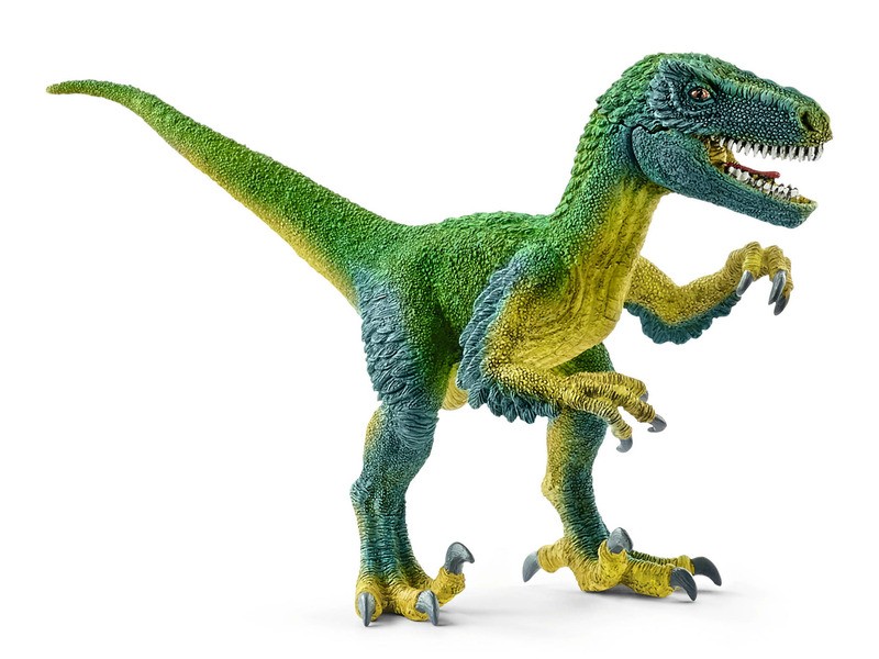 Schleich Velociraptor kézzel festett figura