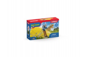Schleich Mentőernyő szett – Ranger és mini Triceratops