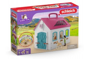 Schleich Horse Club Nyitott Istálló - játékszett