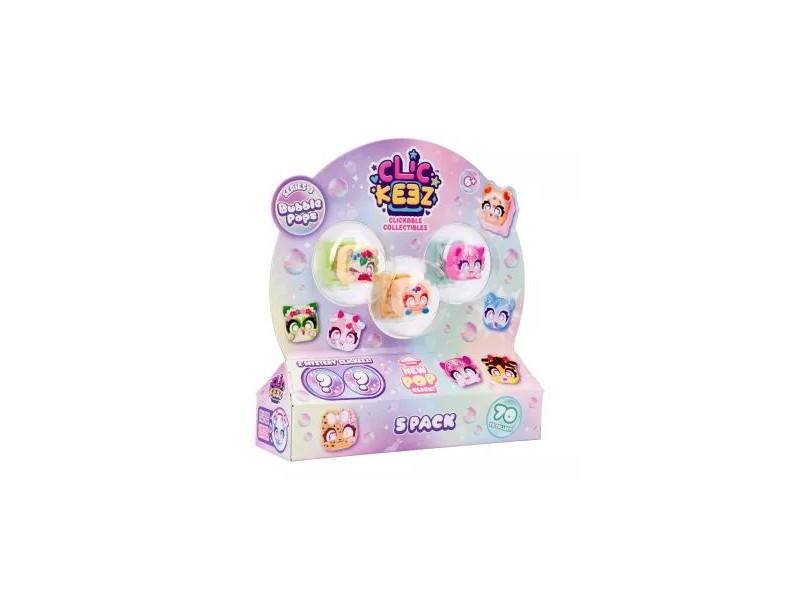 Clickeez 5 db anti-stressz figura - 3. széria