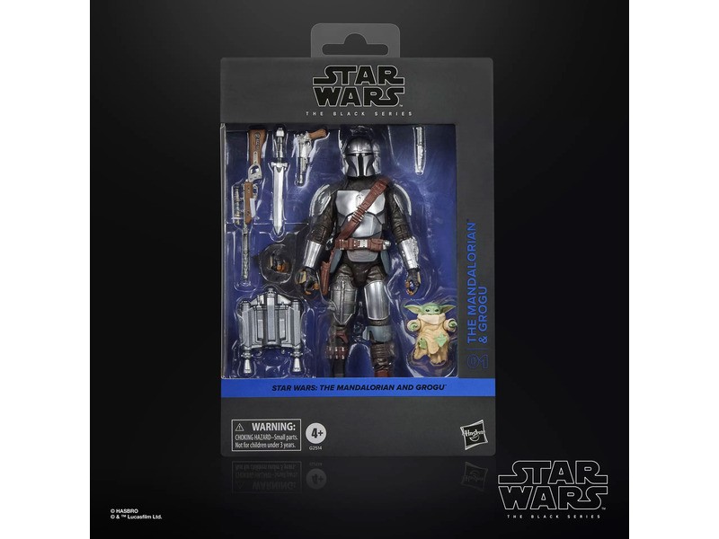 Star Wars Black Series: Mandalóri és Grogu figura
