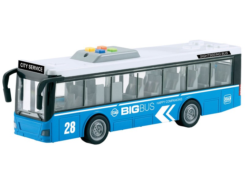 Városnéző játékbusz nyitható ajtóval