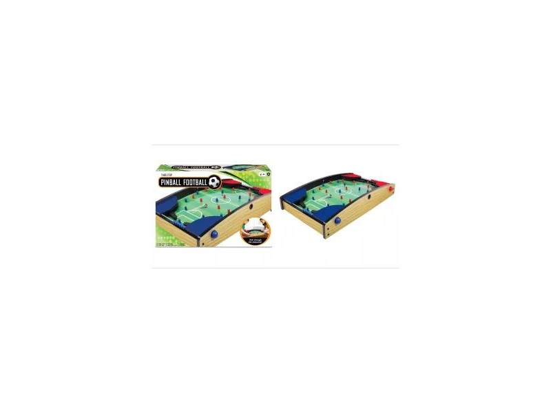 Asztali flipper foci 50 cm, fa keret, 2 játékos