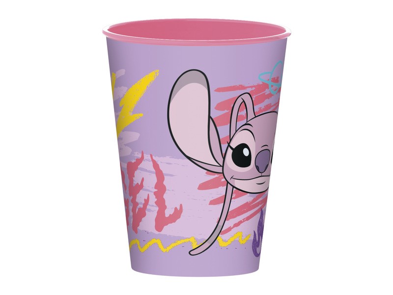 Műanyag pohár Stitch Angel – elölnézet