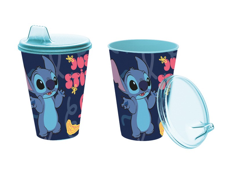 Stitch mintás műanyag csőrős pohár