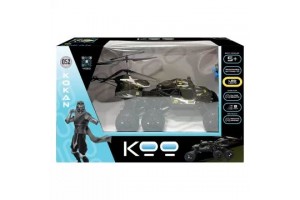 Kaboom Kokan 052 távirányítós autó és helikopter