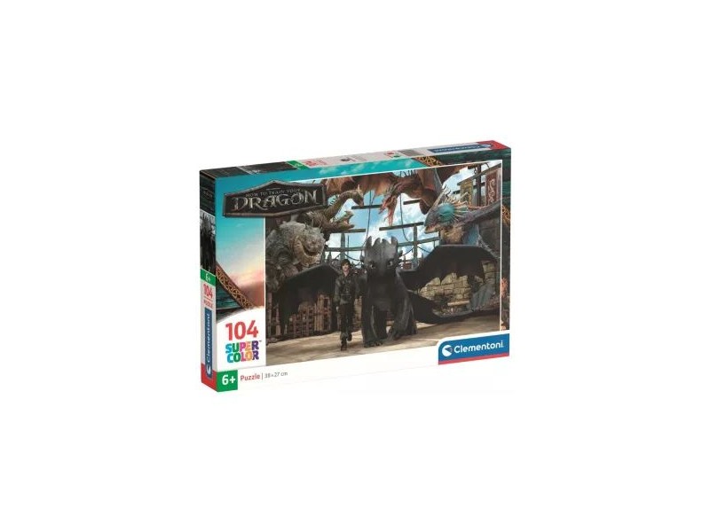 Így neveld a sárkányodat 104 darabos puzzle — Clementoni