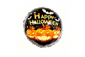 Halloweeni hélium fólia lufi — többféle mintázat