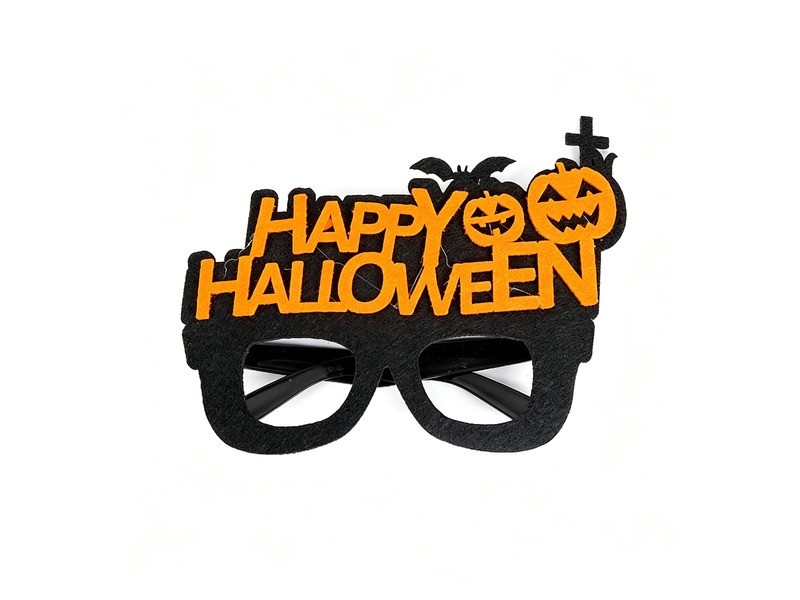 Halloweeni Happy Halloween szemüveg – party kiegészítő