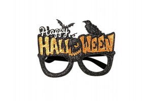 Halloweeni 'Halloween' feliratú szemüveg