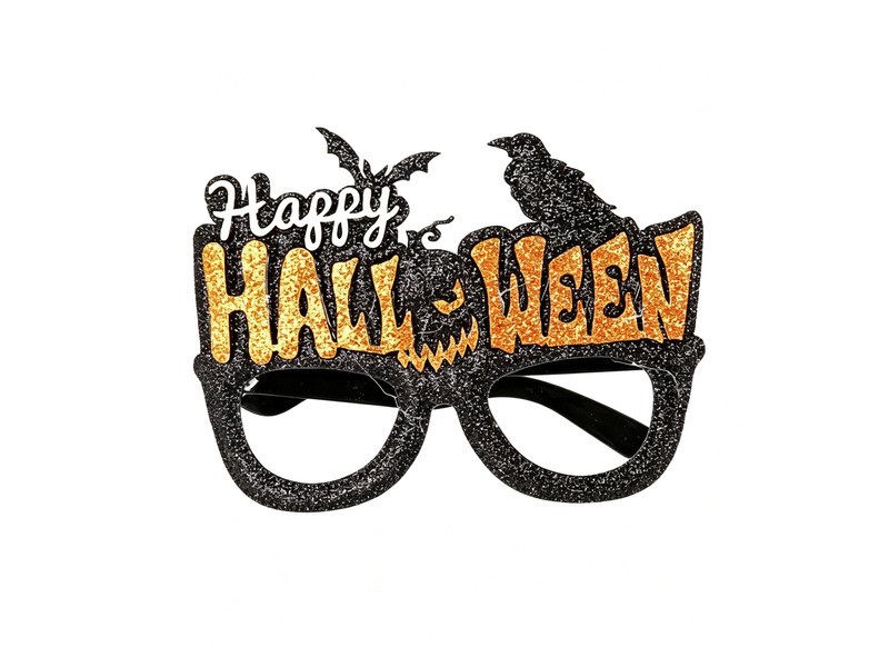 Halloweeni 'Halloween' feliratú szemüveg