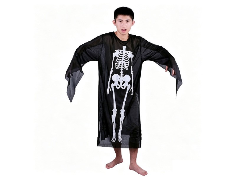 Halloweeni csontvázas gyerekruha 100 cm