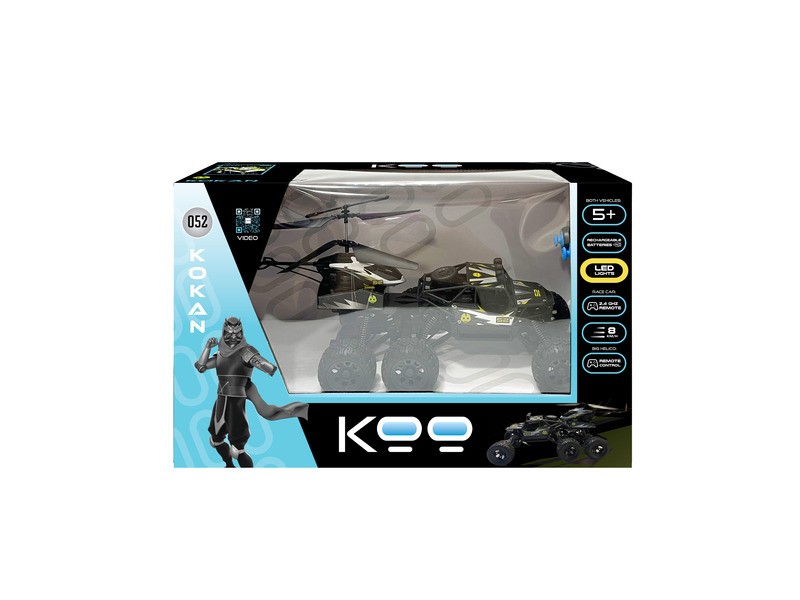 Kokan 2 az 1-ben autó és helikopter