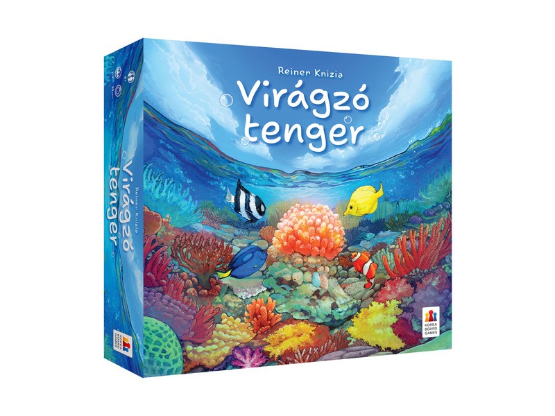 Virágzó tenger társasjáték - doboz és játékelemek