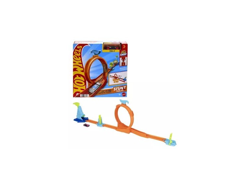 Hot Wheels kaszkadőr kezdőkészlet – pálya és 1:64 kisautó