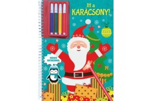Itt a karácsony! Színező matricák és filctollak