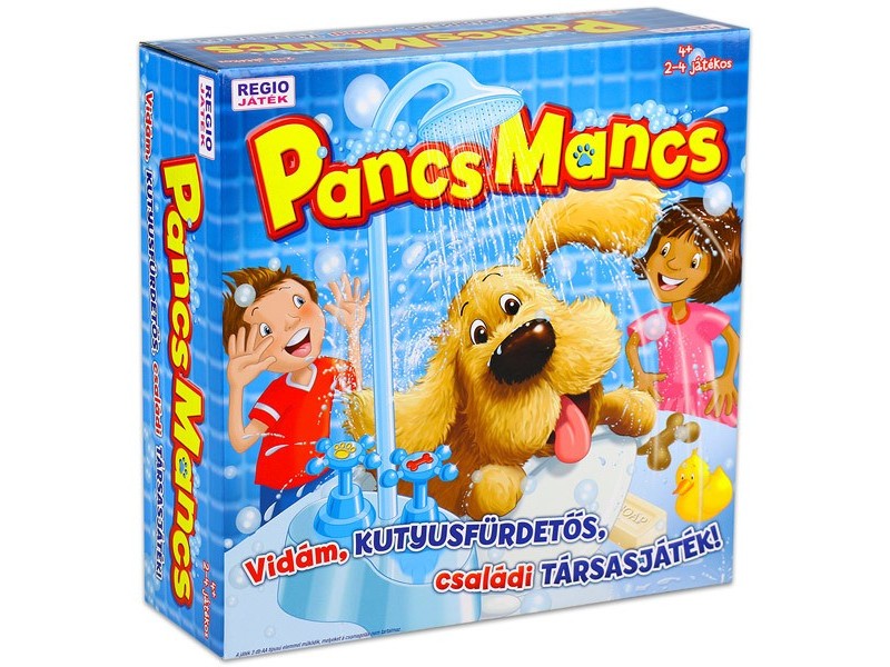 Pancs Mancs – vidám kutyusfürdetős családi társasjáték