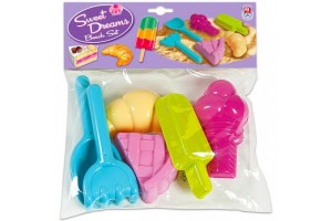 Cukrász homokozókészlet — desszertformák és kanál