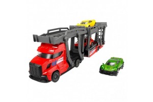 Dickie autószállító kamion, 28 cm, 3 kisautó