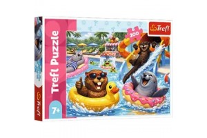 Trefl Szorgos hódok - 200 db puzzle, vidám aquapark