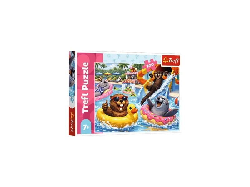 Trefl Szorgos hódok - 200 db puzzle, vidám aquapark
