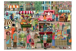 Puzzle 1000 db - Utcai piac