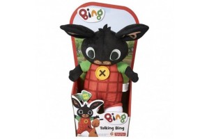 Beszélő Bing nyuszi plüssfigura, 30 cm