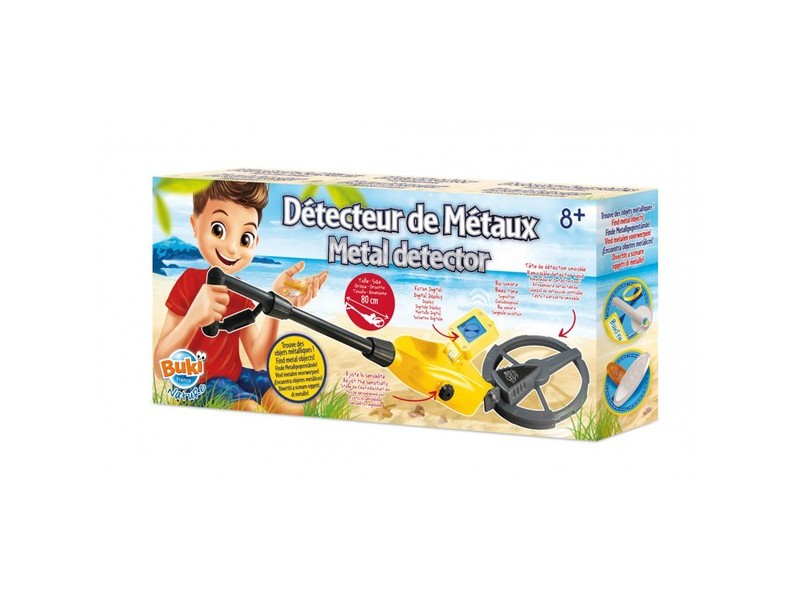 BUKI digitális fémdetektor kék LCD-vel
