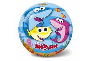 Cápás gumilabda 20 cm, színes minta