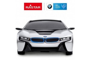 Rastar BMW i8 távirányítós autó 1:24 ezüst