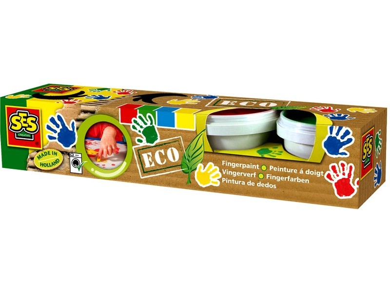 ECO ujjfesték 4 tégely (piros, sárga, kék, zöld)