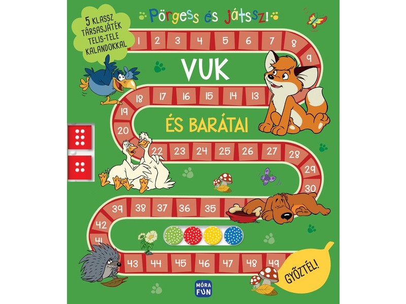 Vuk: Pörgőkockás társasjáték könyv borító