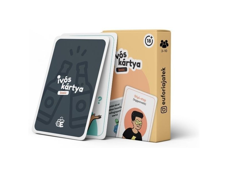 Eufória ivós kártyajáték — játékdoboz és kártyák