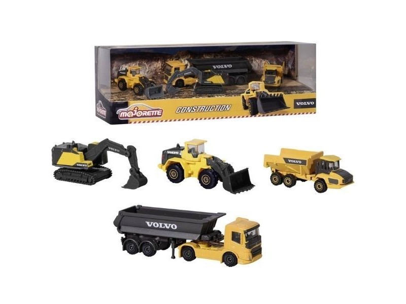 Volvo munkagép játékszett - 4 darabos készlet